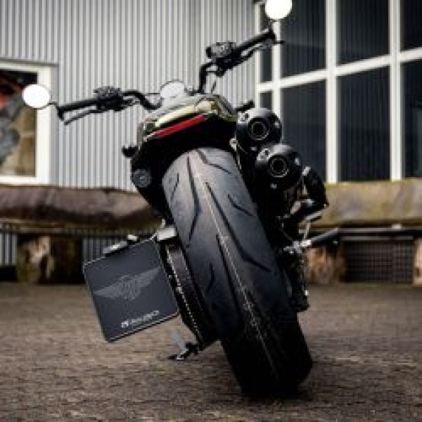 *3 DAYS EXTRA TRANSIT TIME* HeinzBikes, side mount license plate bracket. Black